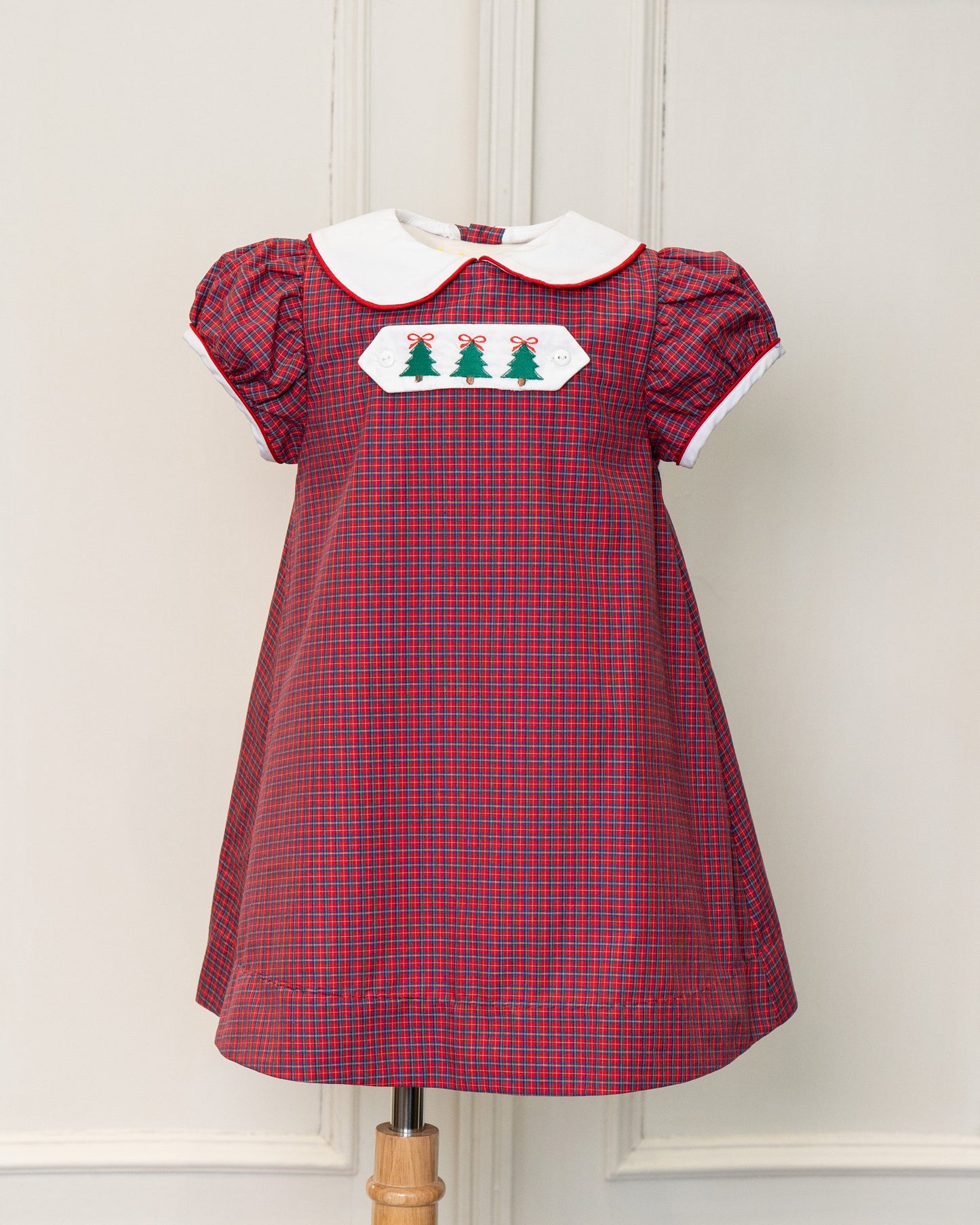 Lucy Tartan Red Dress w/Reversible Tab (2-6)