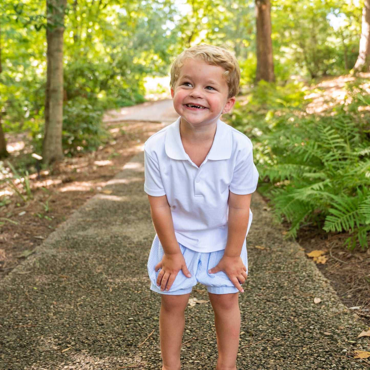 Tucker Banded Blu Seersucker Shorts (2-6)