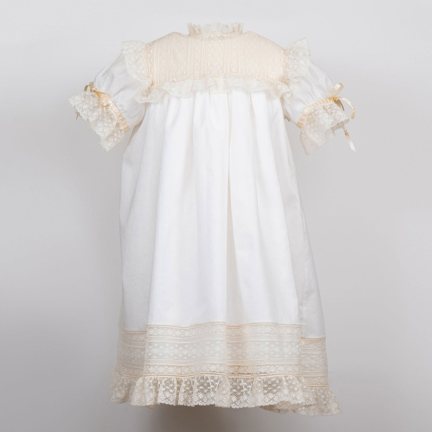 Heirloom White Ruffled Yoke Dress (3-6)