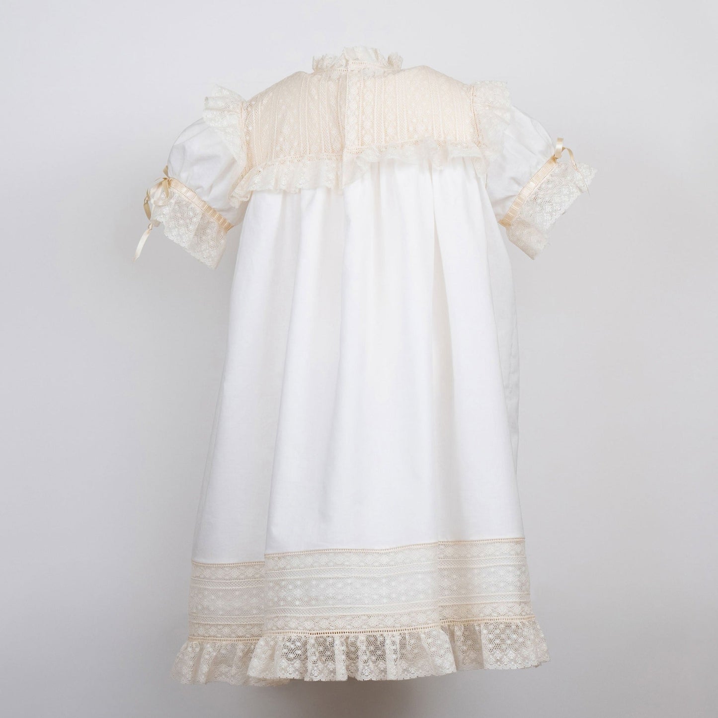 Heirloom White Ruffled Yoke Dress (3-6)