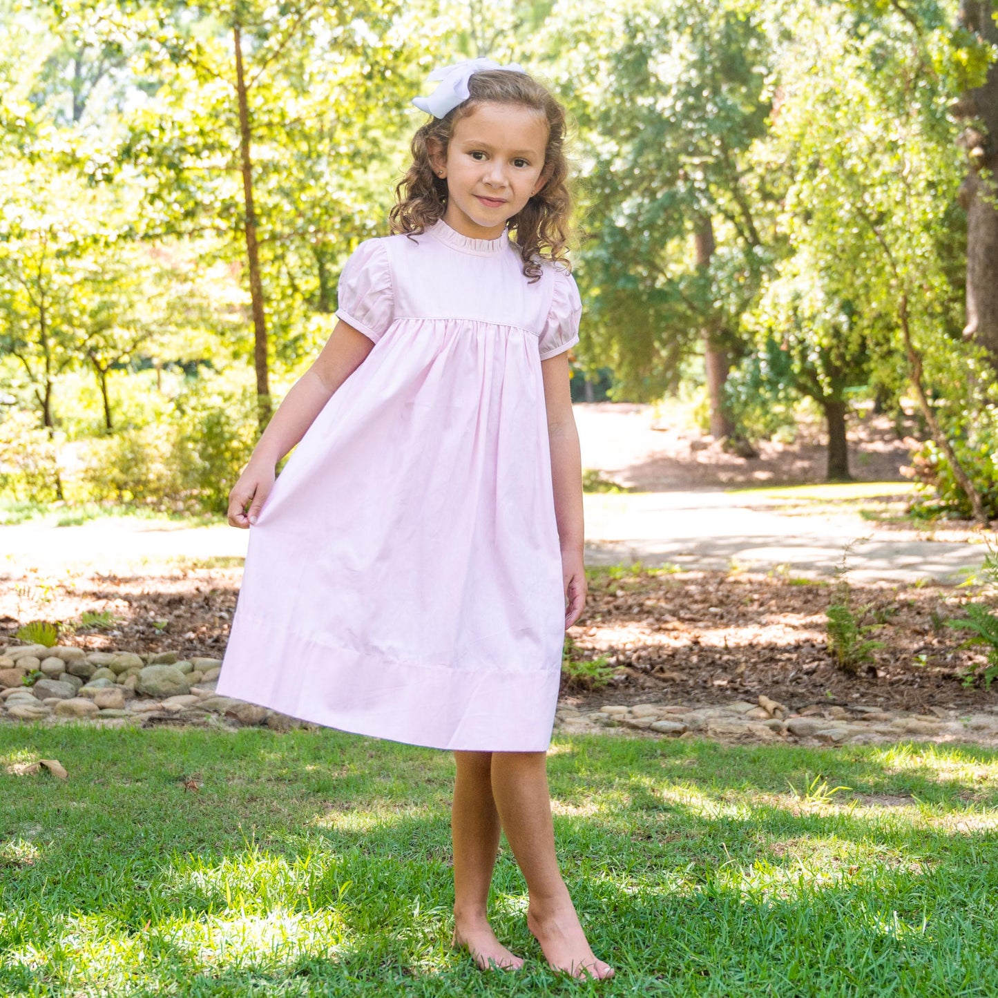 Ann Scott Pink Chambray Dress (2-6)