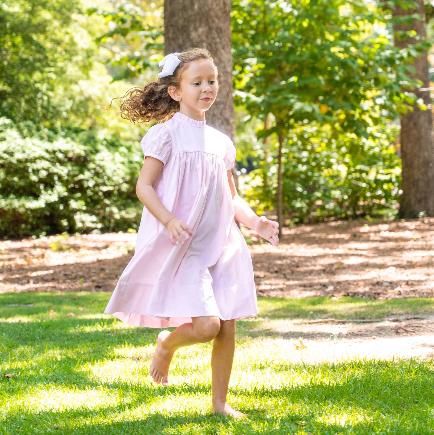 Ann Scott Pink Chambray Dress (2-6)