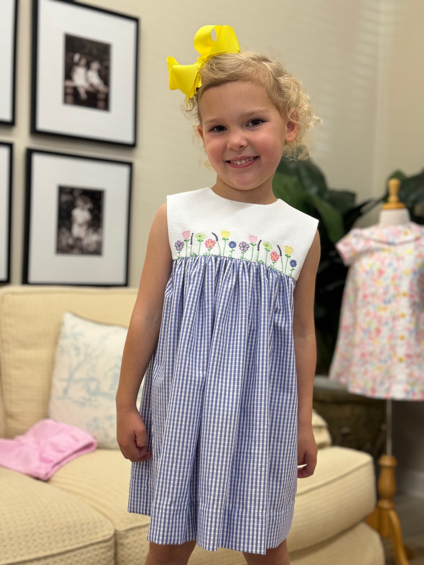 Bethany Flower Yoke Dress (2-5)