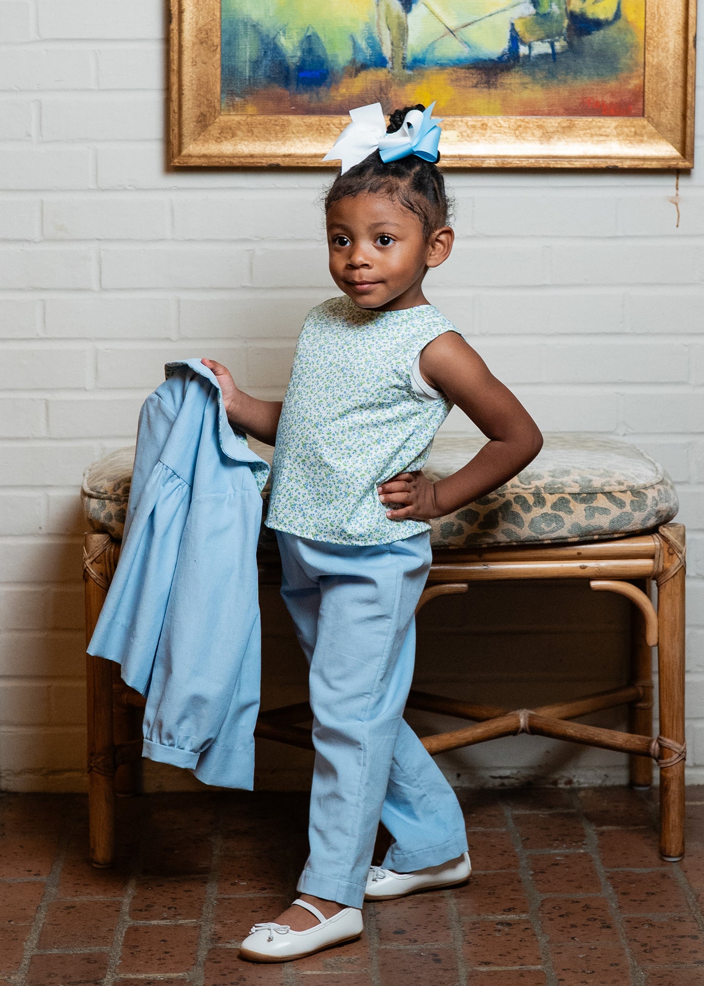 Margie Blue Three Piece Pant Set (3,4,5)