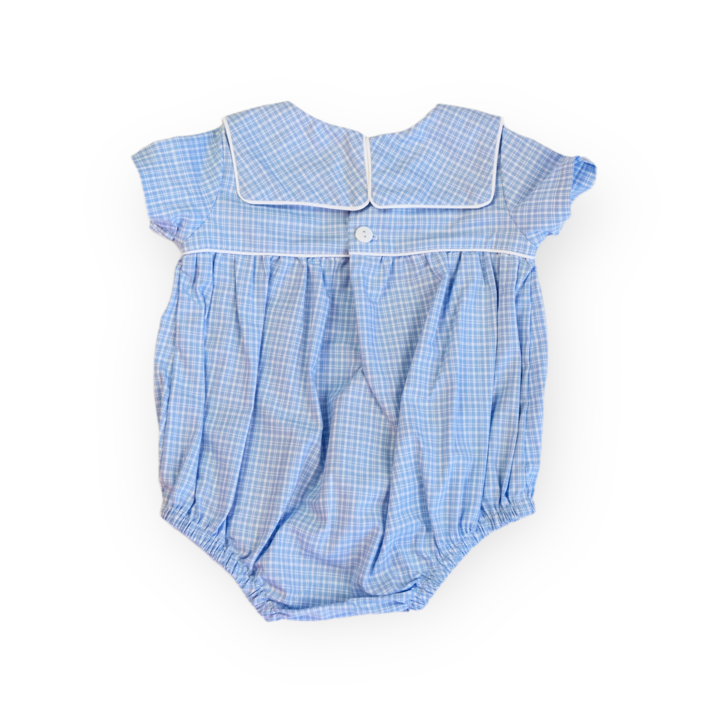 John Blue Plaid Classic Bubble (6M-2)
