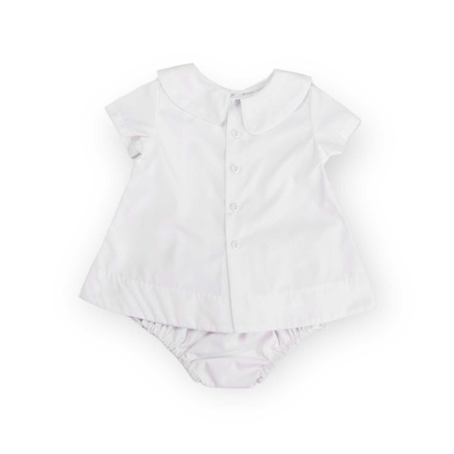 Walker White w/White Trim Diaper Set (12M-18M)