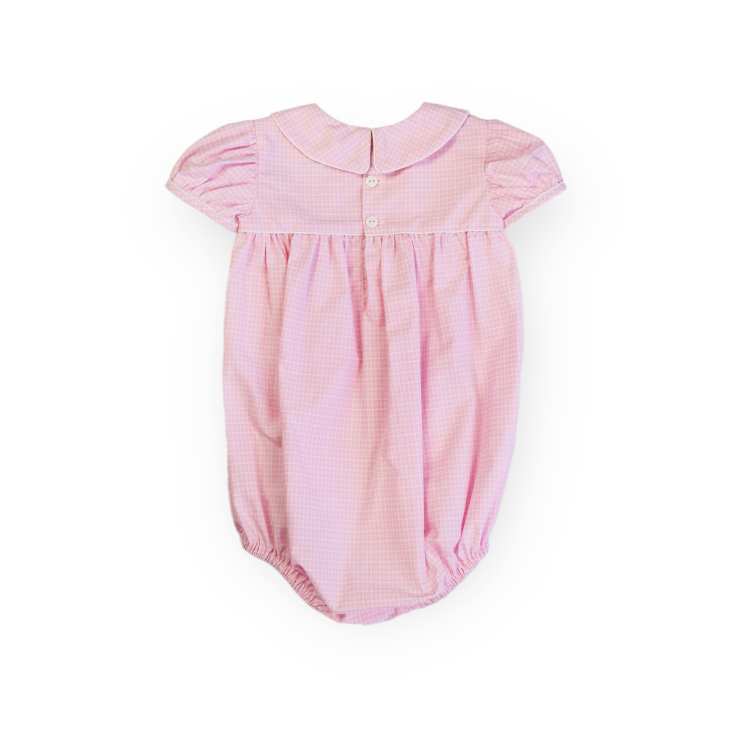 Ann Caroline Pink Plaid Pastel Bubble (6M-2)
