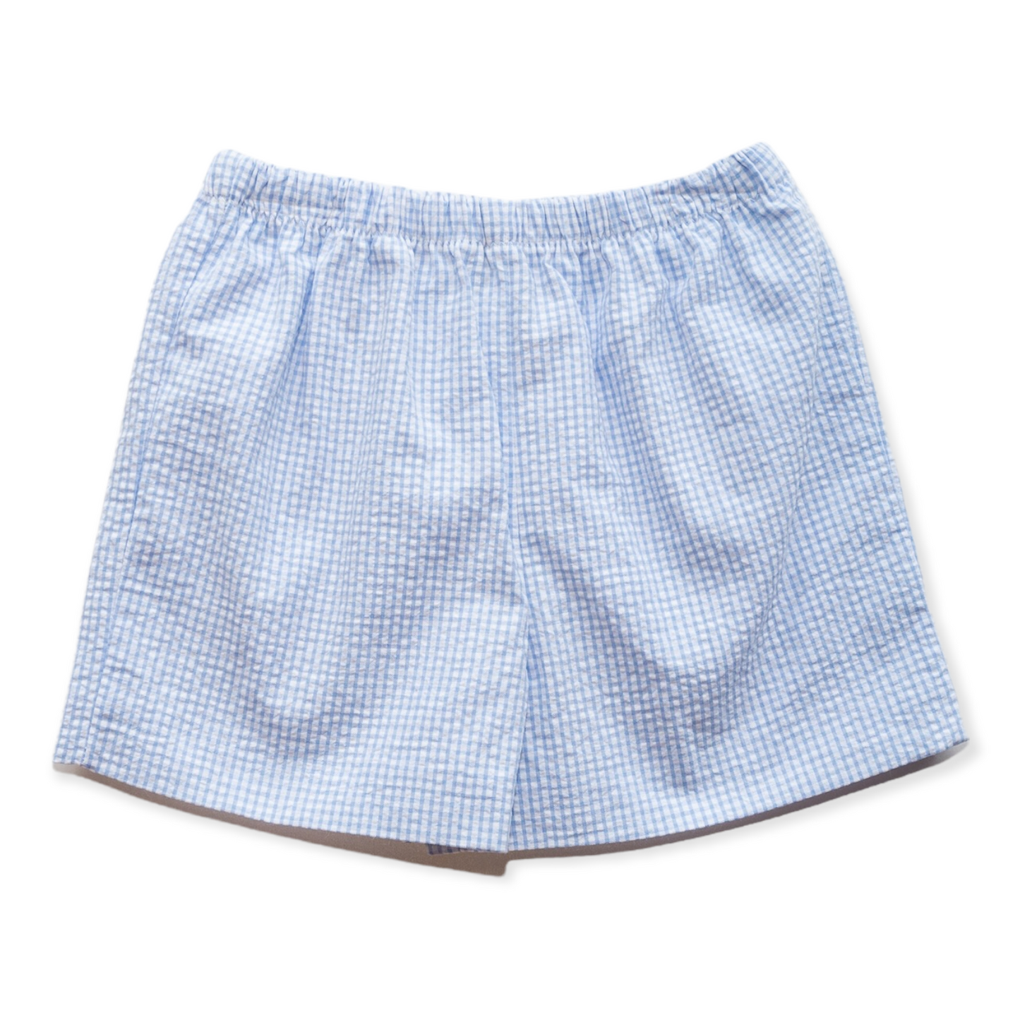 Helen Blue Seersucker Shorts (2-6)