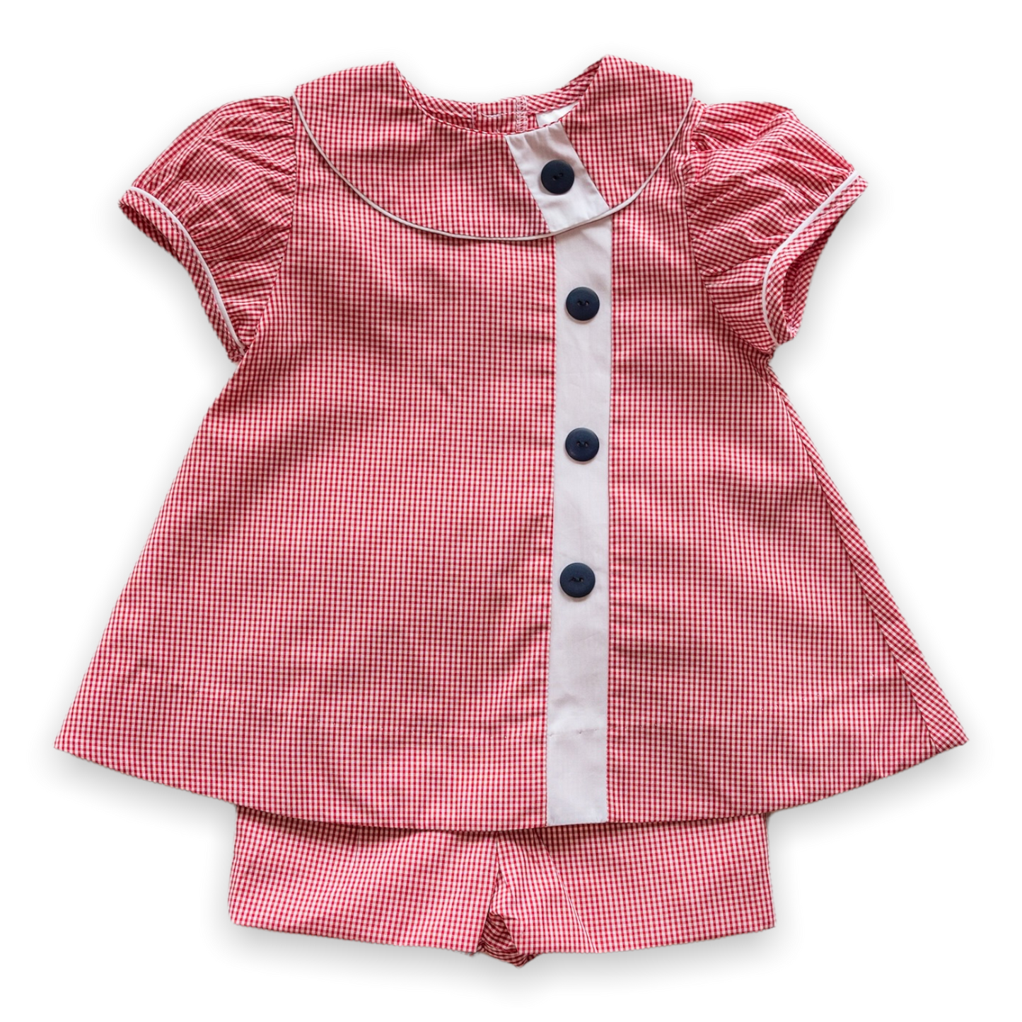 Louise Berry Check w/Wht Insert Short Set (2-6)