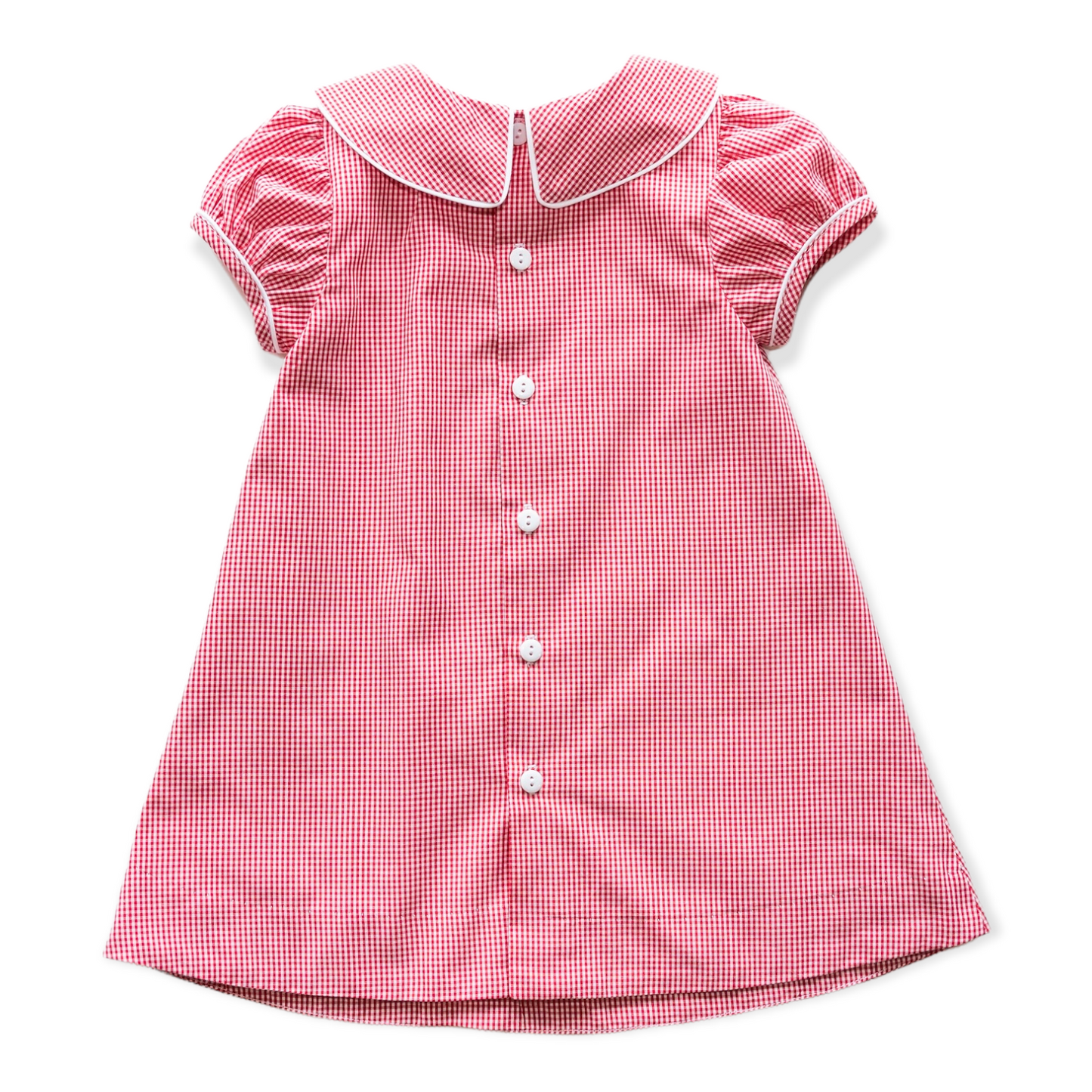 Mary Ryan Berry Check w/White Trim Dress (2-6)
