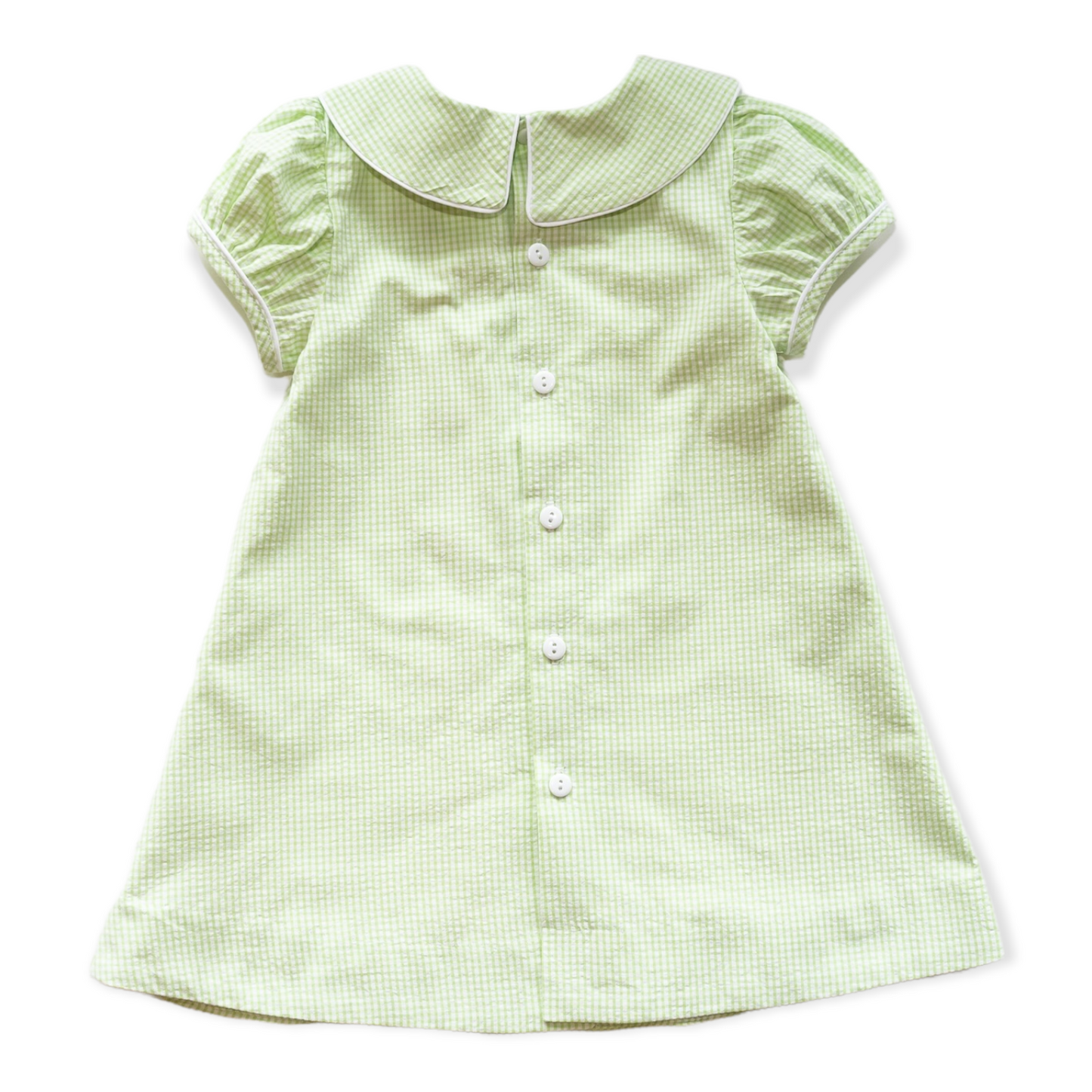 Mary Ryan Lime Green Ck w/White Insert Dress (2-6)