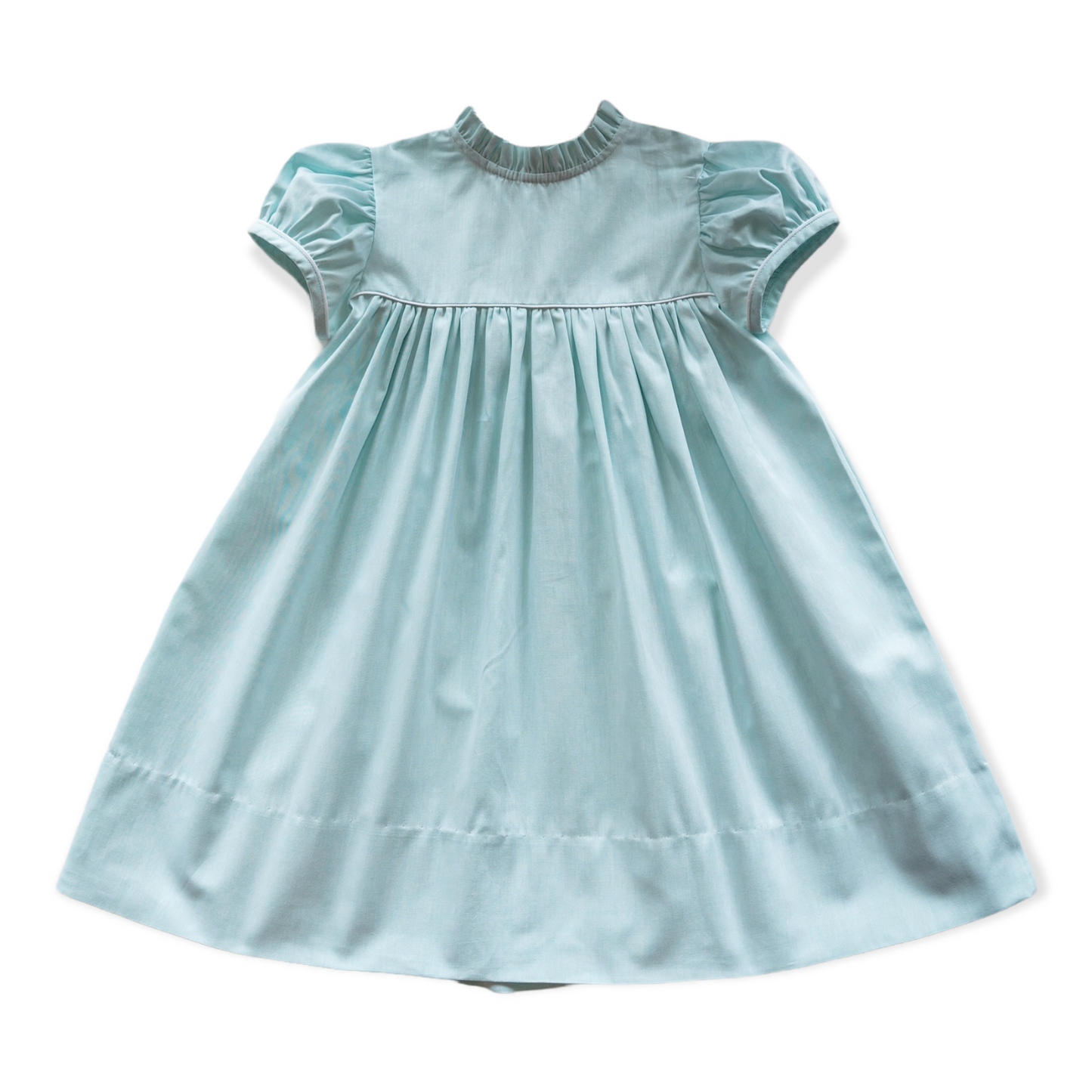 Ann Scott Aqua Chambray Dress (2-6)