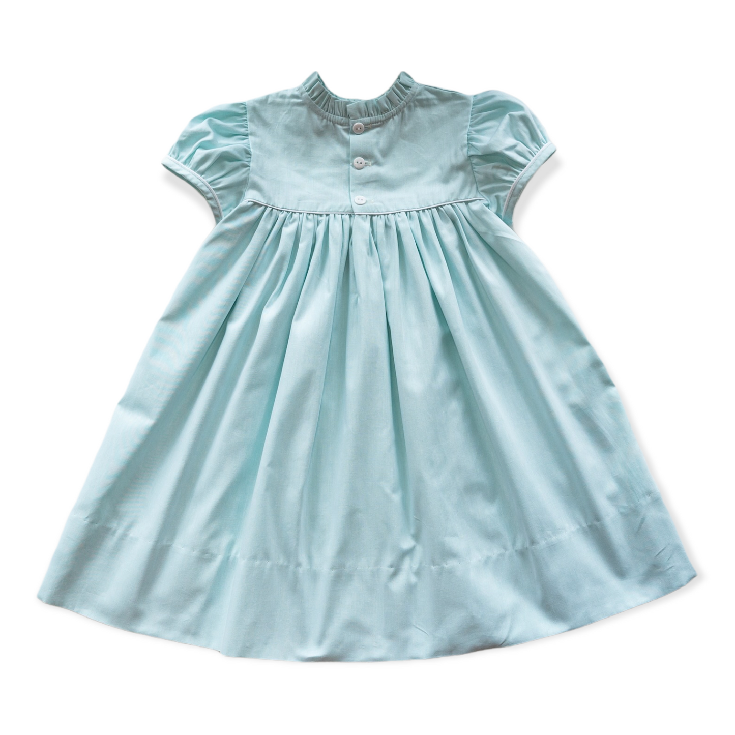 Ann Scott Aqua Chambray Dress (2-6)