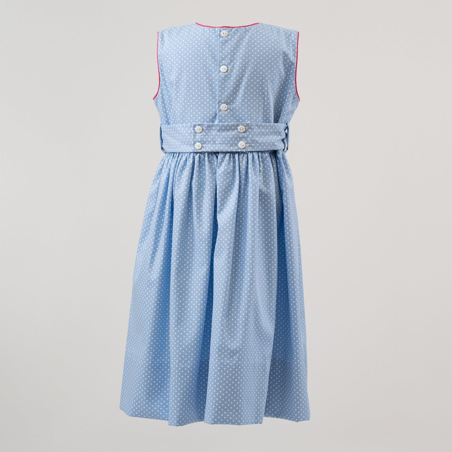 Jessica Blue Dot Dress with Belt (5-6-8)