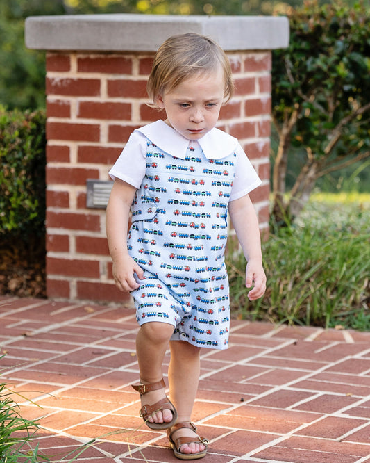 Andrew Jon Jon Set w/Blue Train(6M-18M)