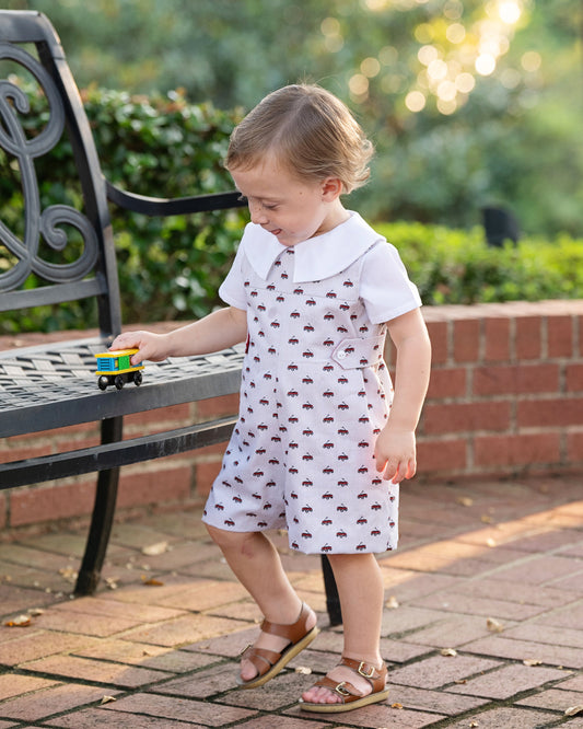 Andrew Jon Jon Set w/Red Wagon (6M-18M)