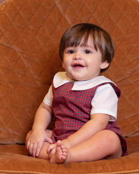 William Tartan Red Plaid Jon Jon (6M-18M)