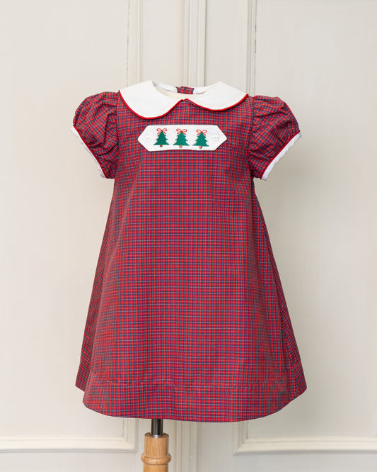 Lucy Tartan Red Dress w/Reversible Tab (2-6)