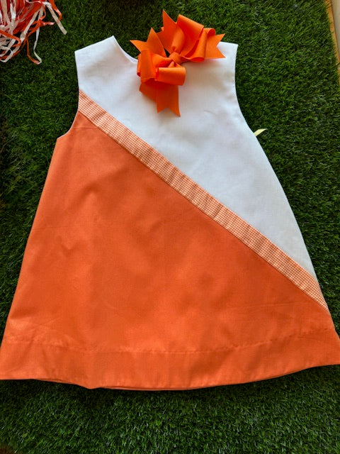 Team Dark Orange/Wht w/Orange Ck Dress (2-6)