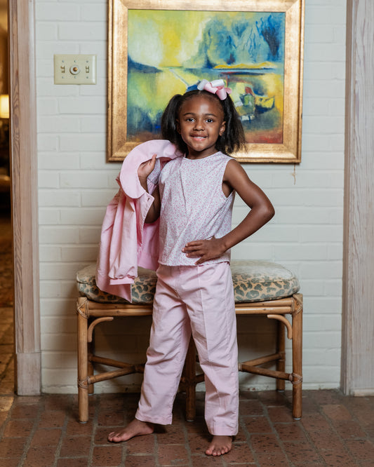 Margie Pink Three Piece Pant Set (3,4,5)