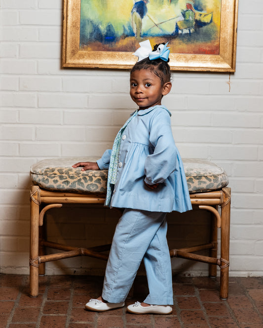 Margie Blue Three Piece Pant Set (3,4,5)