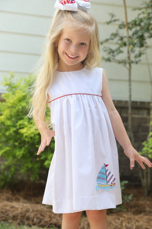 Bethany White Dress w/Boat App (2-6)