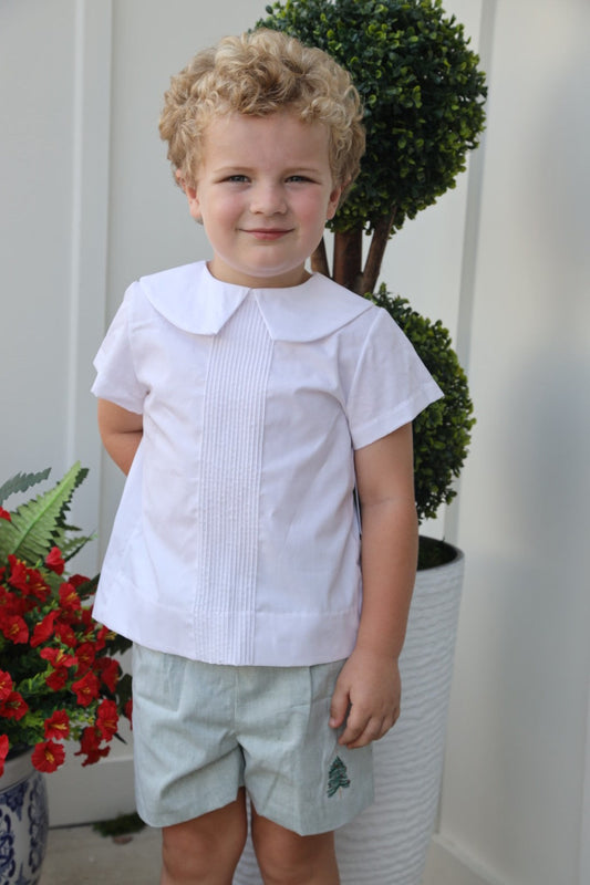 Sam Green Chambray Christmas Shorts (2-5)