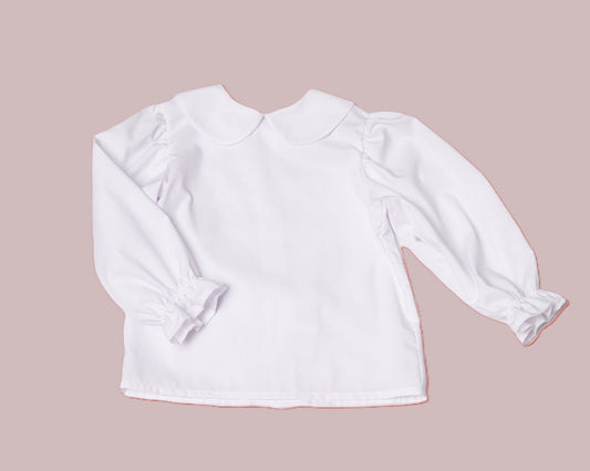 Alice Wht LS Blouse/Easy Care Imperial Batiste (2-6)