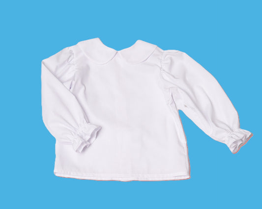 Alice White LS Blouse in Cotton Pique (2-6)